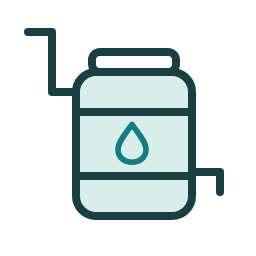 Rain barrel icon