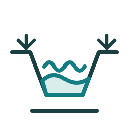 Retention pond icon